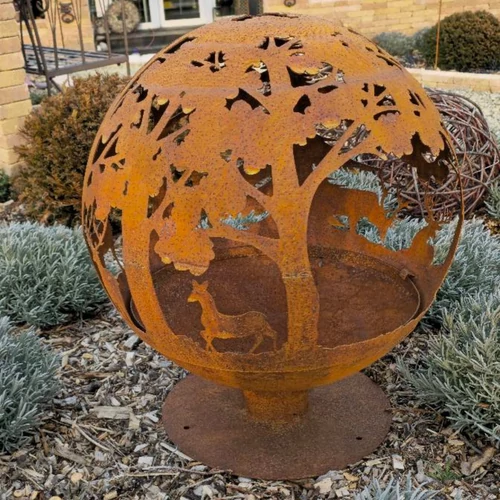 Erdei mintás tűzrakó gömb