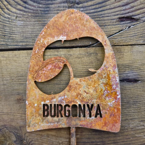 Burgonya -Veteményes jelölőtábla