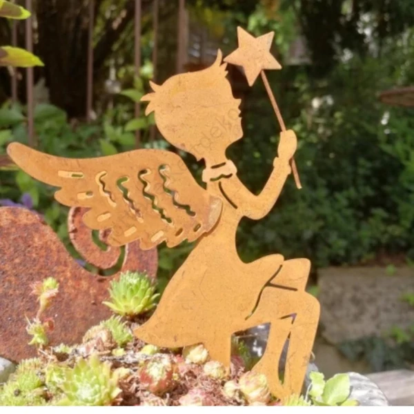 Rozsdás Manó fiú, varázspálcás -200mm