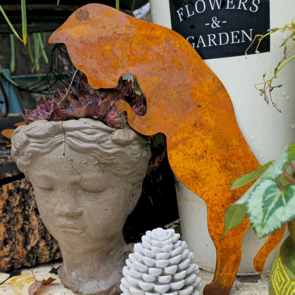 Lesvető cica sziluett