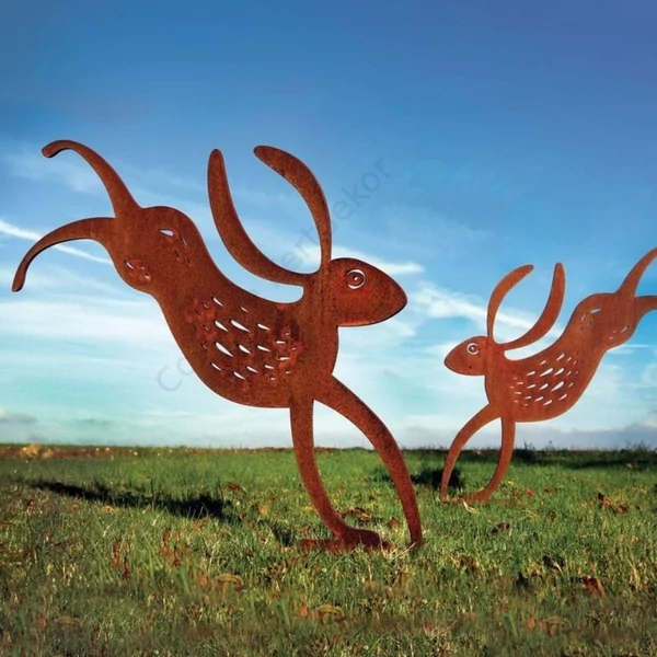 Ugráló nyúl karikatúra (2db)