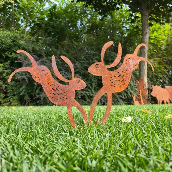 Ugráló nyúl karikatúra (2db)