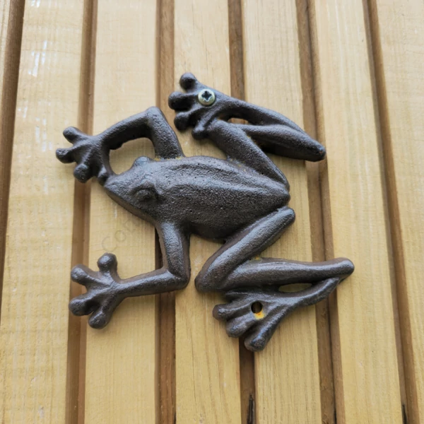 Öntöttvas Béka szobor -párban