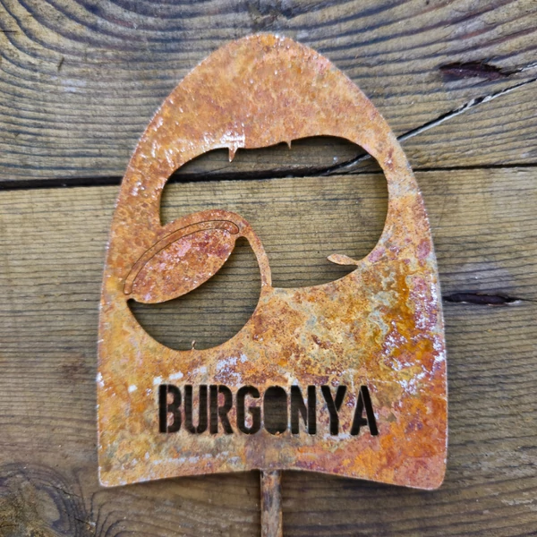 Burgonya -Veteményes jelölőtábla